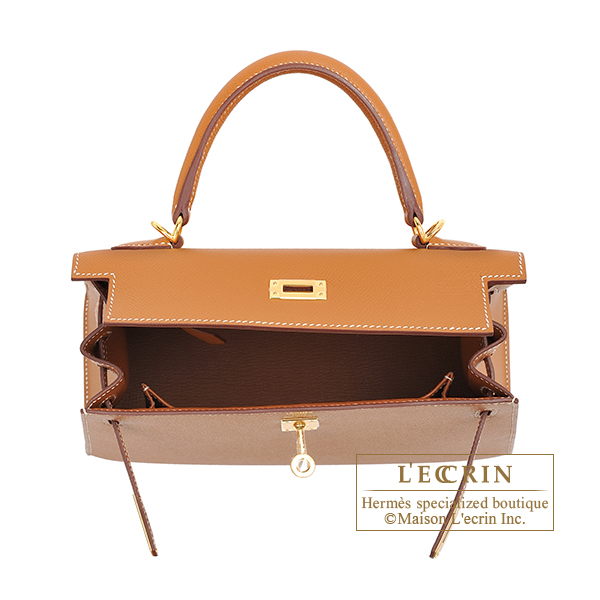 Hermes Kelly bag 25 Sellier Gold Epsom leather Gold hardware