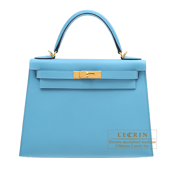 Hermes　Kelly bag 28　Sellier　Blue du nord　Epsom leather　Gold hardware