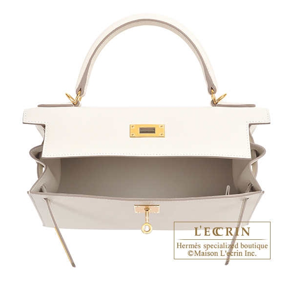 Hermes kelly deals 28 craie