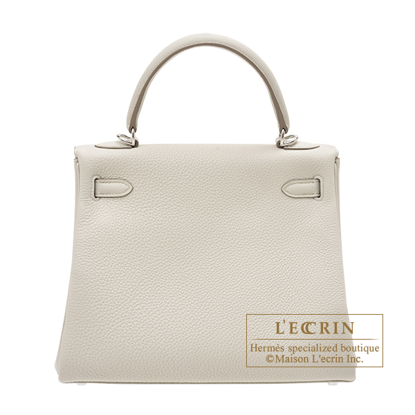 Hermes Kelly Retourne 25 Bag Beton Gold Hardware Togo Leather