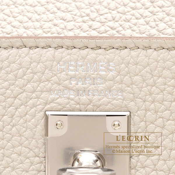 Hermes Kelly Retourne 25 Bag Beton Gold Hardware Togo Leather