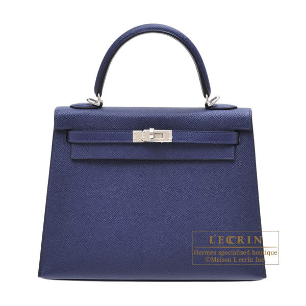 Blue encre top hermes kelly