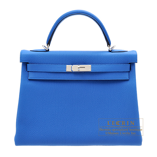 Hermes Birkin 25 Blue Zellige Togo Leather Gold Hardware Handbag