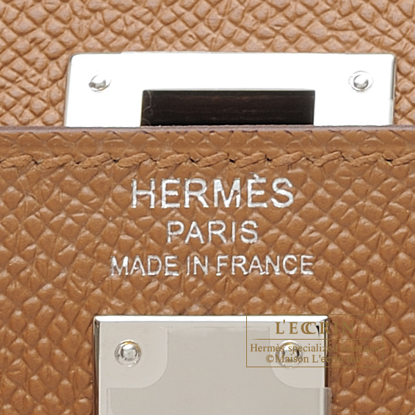 Hermes Kelly 25 Sellier Jaune Ambre Epsom Palladium Hardware # - Vendome  Monte Carlo