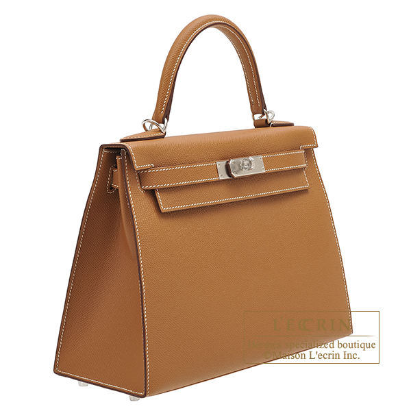 HERMES Epsom Kelly Sellier 28 Jaune Ambre 1184056