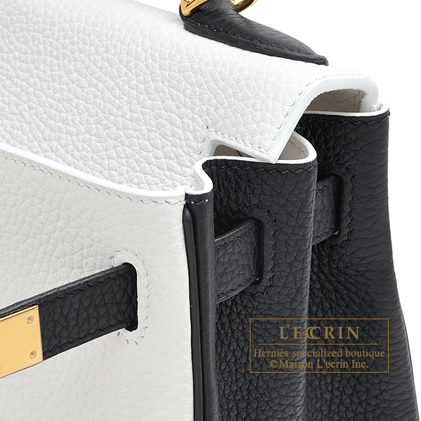 Hermes Kelly 28 Blanc/White Clemence Gold Hardware - Vendome Monte Carlo