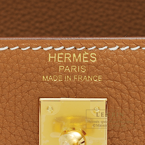 Hermès Kelly 25 Handbag in gold togo leather – Fancy Lux