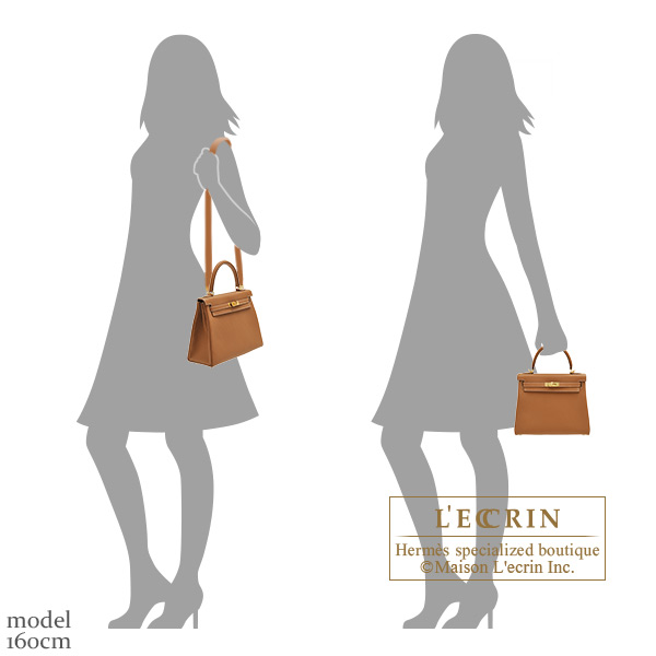 Hermès Kelly 25 Handbag in gold togo leather – Fancy Lux