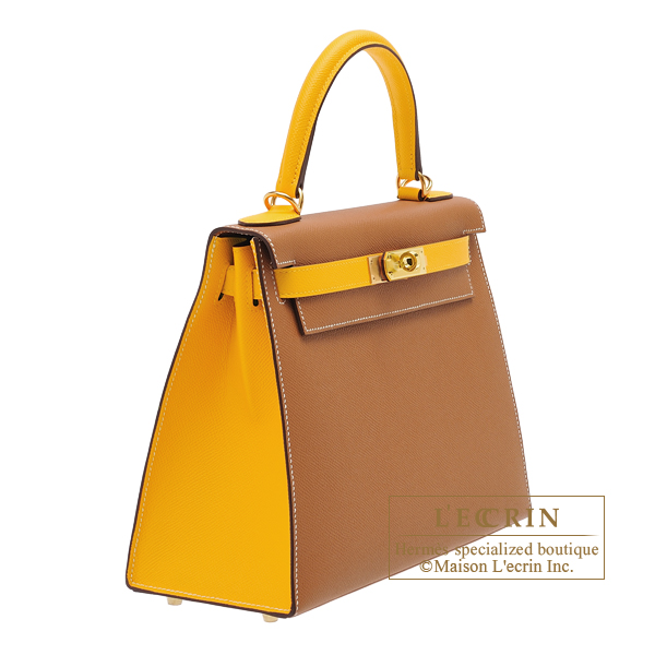 Hermes Kelly bag 28 Sellier Gold Epsom leather Gold hardware