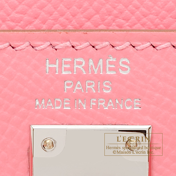Hermes Constance mini Rose confetti Epsom leather Silver hardware