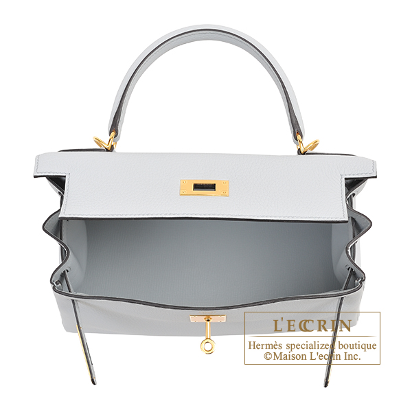 Hermes Kelly II Sellier Mini Epsom Tricolore Craie/Mauve Pale/Gold Pal–  Wrist Aficionado