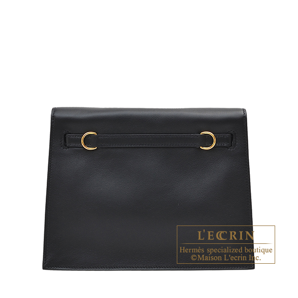 Hermes Kelly Dance Black Swift leather Gold hardware