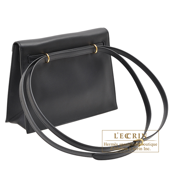 Hermes Kelly Dance Black Swift leather Gold hardware