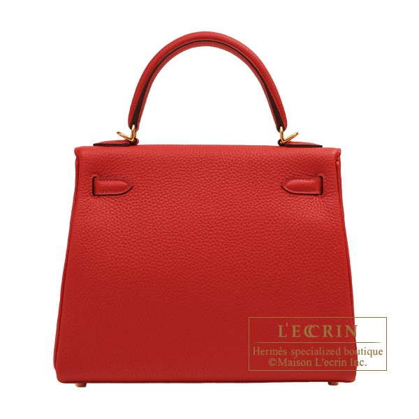 Hermes Kelly Retourne Bag 28cm Gold Togo Gold Hardware