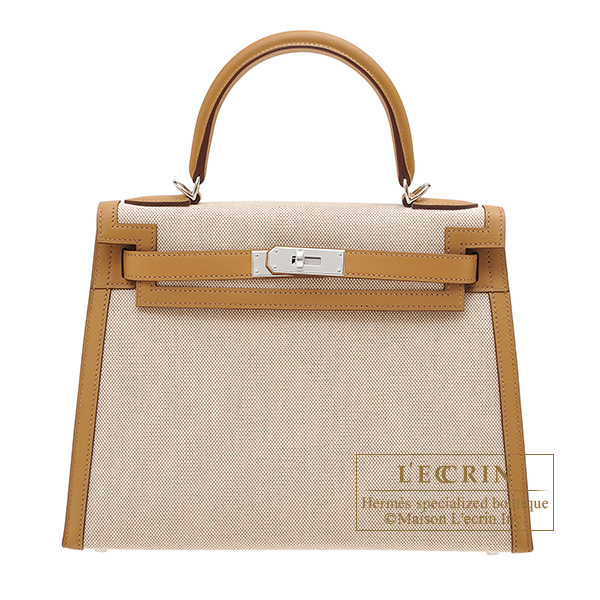 Hermes Kelly Pochette Biscuit Swift Gold Hardware