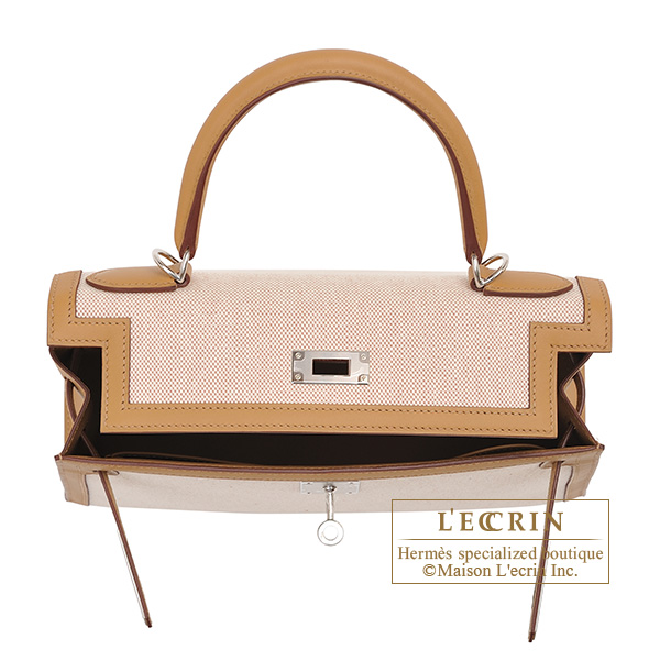 Hermes Kelly Pochette Biscuit Swift Gold Hardware