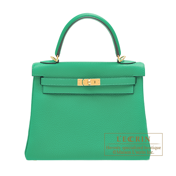 Hermes Kelly Retourne 25 Chai Togo Gold Hardware