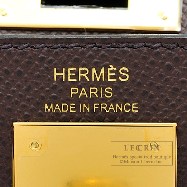 Hermes Kelly bag 28 Sellier Rouge sellier Epsom leather Gold hardware