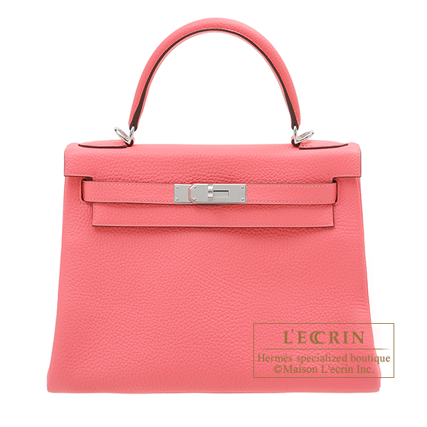 Hermes Kelly Danse Rose Azalee Swfit Palladium Hardware – Madison Avenue  Couture