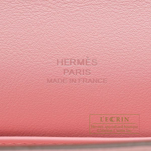 Hermes Kelly Pochette Swift 3Q Rose Sakura SHW Stamp Z