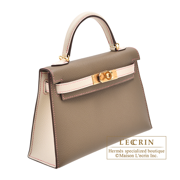 Hermes Kelly 20 Mini Sellier Mushroom Bag