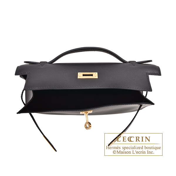 Hermes Kelly Pochette Chai Swift Gold Hardware