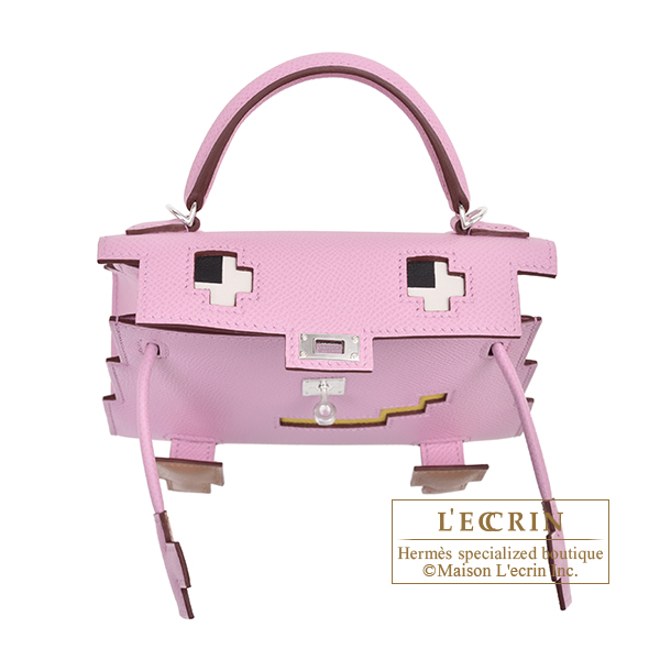 Hermes Kellydole Picto Kelly Doll Mauve Sylvestre Handbag