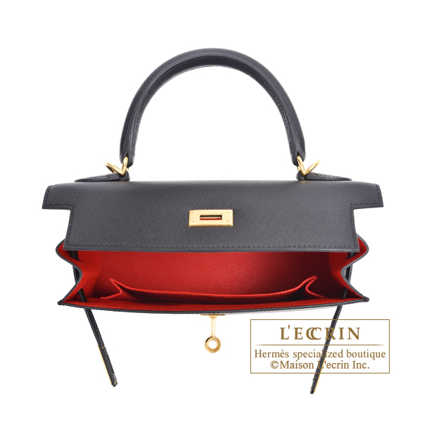 Hermes Kelly Sellier 25 Rouge De Coeur Epsom, Luxury, Bags & Wallets on  Carousell