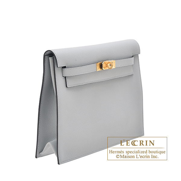 Hermes Kelly Dance Blue glacier Evercolor leather Gold hardware