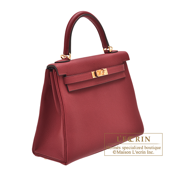 Hermes Rouge Grenat Epsom Bolide 27 Handbag Bag Kelly Birkin