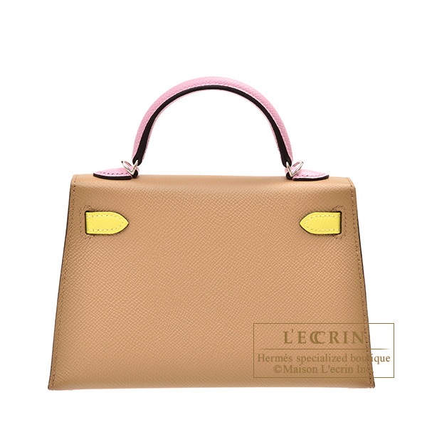 Hermes Kelly Pochette Chai Ostrich Gold Hardware