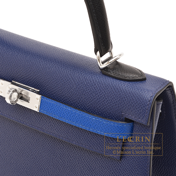 Kelly II Sellier 20 Tricolore Blue Saphir/Blue France/Black, Palladium –  Maison Wrist Aficionado