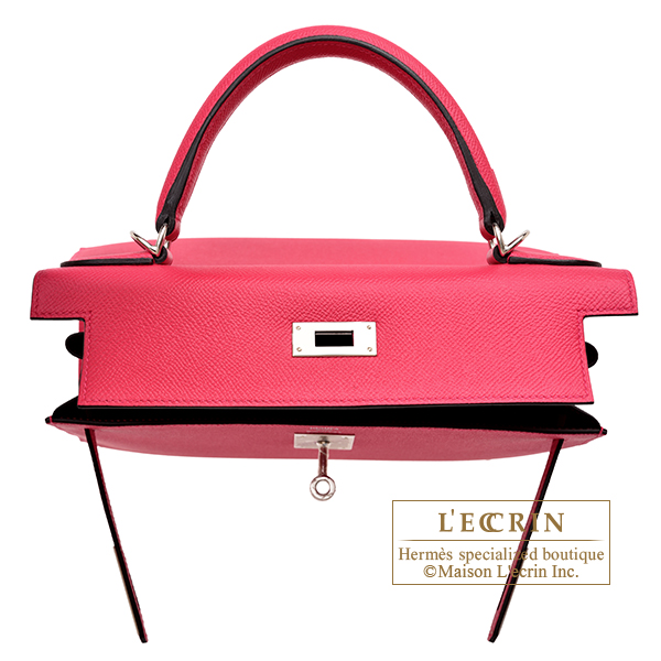 HERMES-Epsom-Kelly-28-Verso-2-Way-Bag-Framboise-Rouge-Sellier