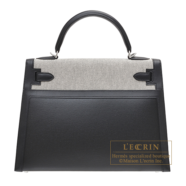 Hermes Kelly Pochette Gris Pale Swift Palladium Hardware in 2023