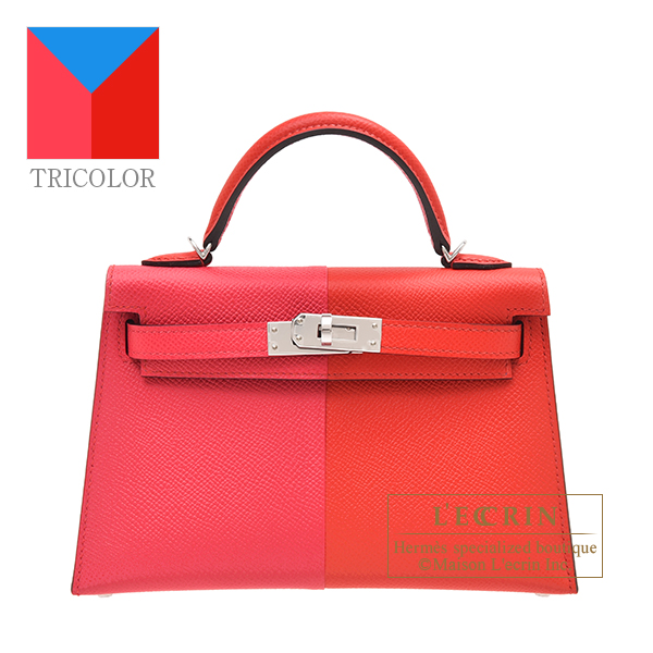 Hermes Kelly 28 Casaque Sellier Bag Rouge de Coeur/Rose Extreme