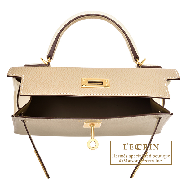 HERMES KELLY SELLIER MINI NATA EPSOM, Luxury, Bags & Wallets on Carousell