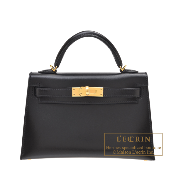 Hermes Kelly Sellier Size 32 Black Box Calf Leather