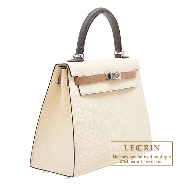 Hermes Kelly Sellier 25 Chai 0M Epsom Handbag