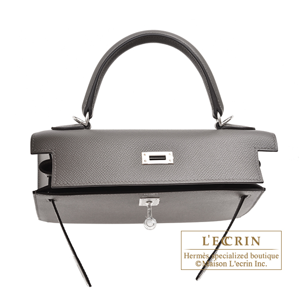 Hermès Gris Meyer Epsom Kelly Sellier 25 QGBAEA12EB000