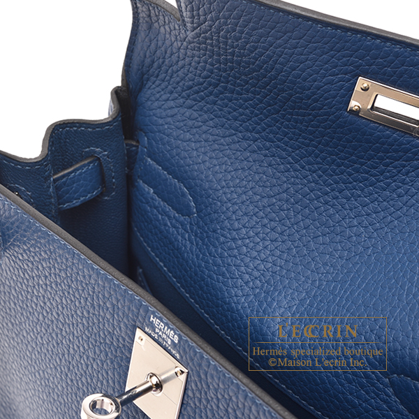 Hermès Kelly Ado Bleu Nuit Clemence Silver Hardware - AG Concierge Fzco