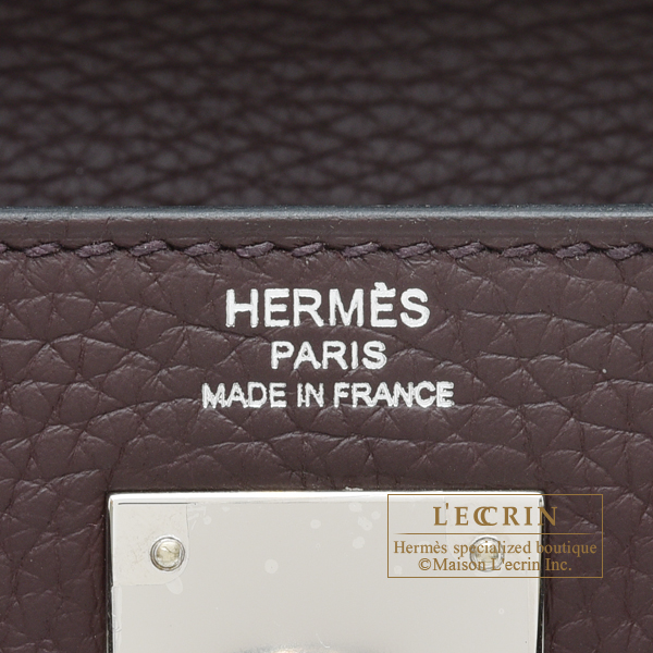 Hermes　Kelly bag 28　Retourne　Rouge sellier　Clemence leather　 Silver hardware