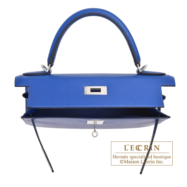 Hermès HERMES Kelly Danse Bag in Blue Leather - 101376 ref.1030707