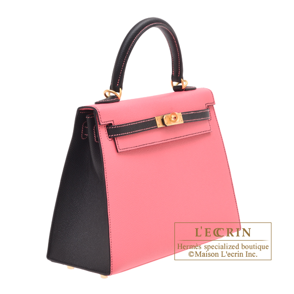 HERMES Swift Kelly Retourne 25 Rose Azalee 1281726