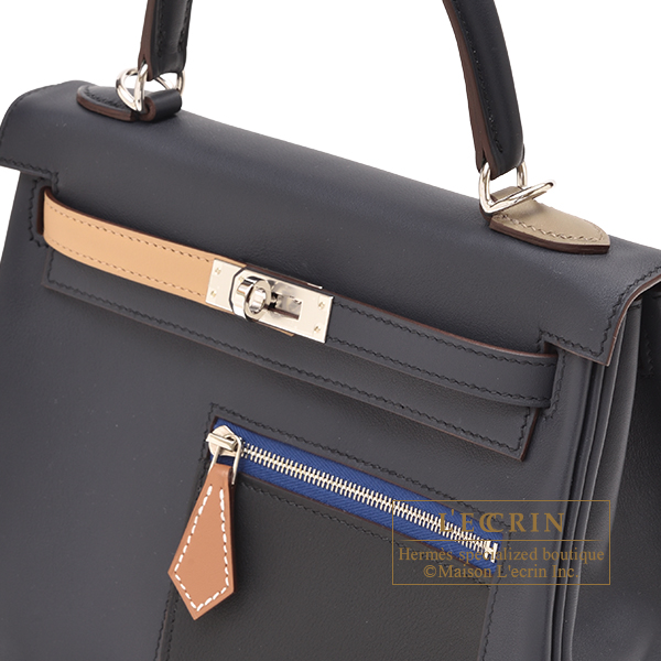 Brand New In Box Hermes Kelly 25 Colormatic Nata/Chai Swift