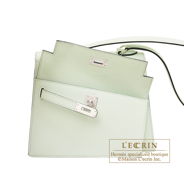 Hermes Epsom Mini Kelly Sellier 20 Vert Fizz