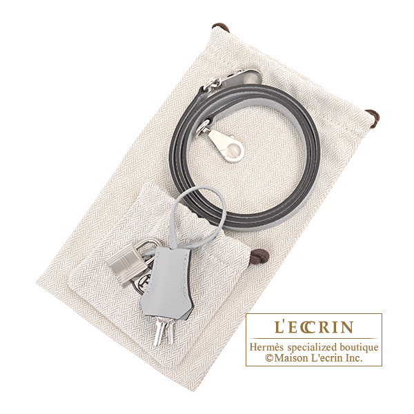 Hermes Kelly bag 25 Sellier Blue glacier Epsom leather Silver hardware