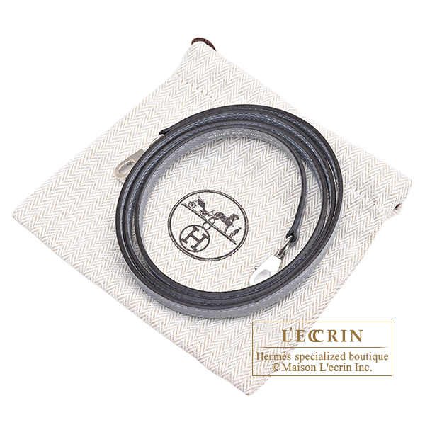 Hermes Kelly bag mini Tricolore Sellier Blue abysse/Blue tie/Gris pantin Epsom leather Silver hardware