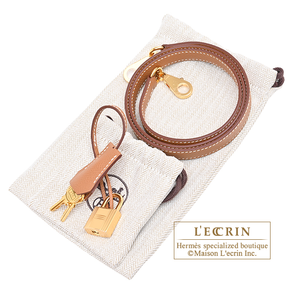 Hermes Kelly bag 25 Sellier Gold Epsom leather Gold hardware