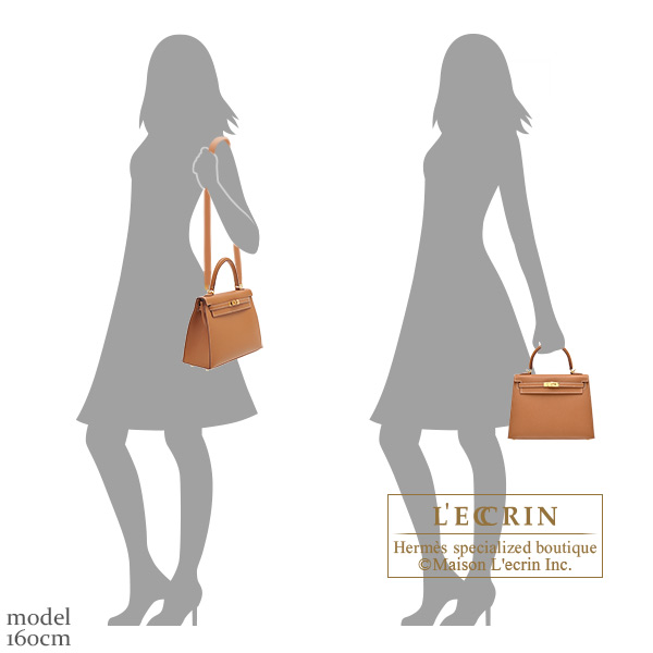 Hermes Kelly bag 25 Sellier Gold Epsom leather Gold hardware