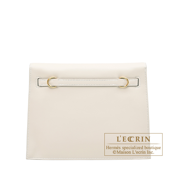 Hermes Kelly Dance Craie Swift leather Gold hardware